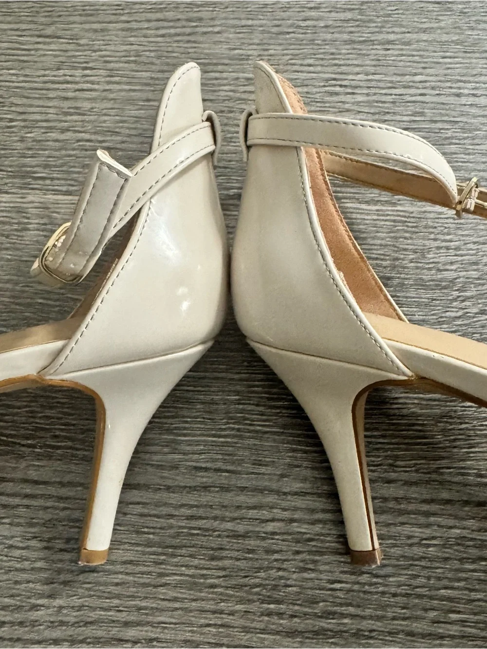 Kelly & Katie Nadia Strappy Sandals heels US 9.5 UK 7.5 Cream